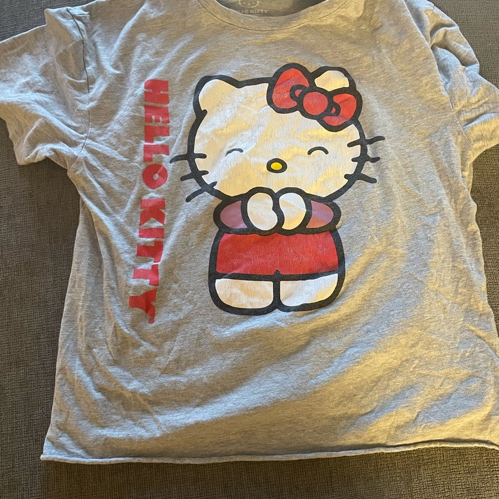 Hello Kitty Gray Crop Top
